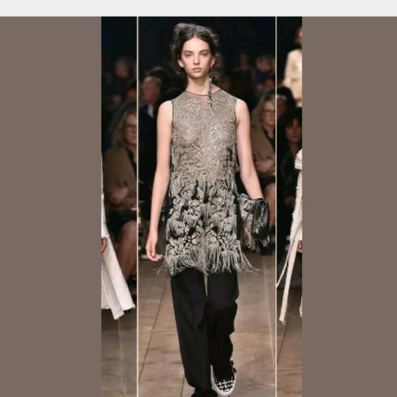 $1390Alexander McQueen High Waist dress Pleat Pants Trousers